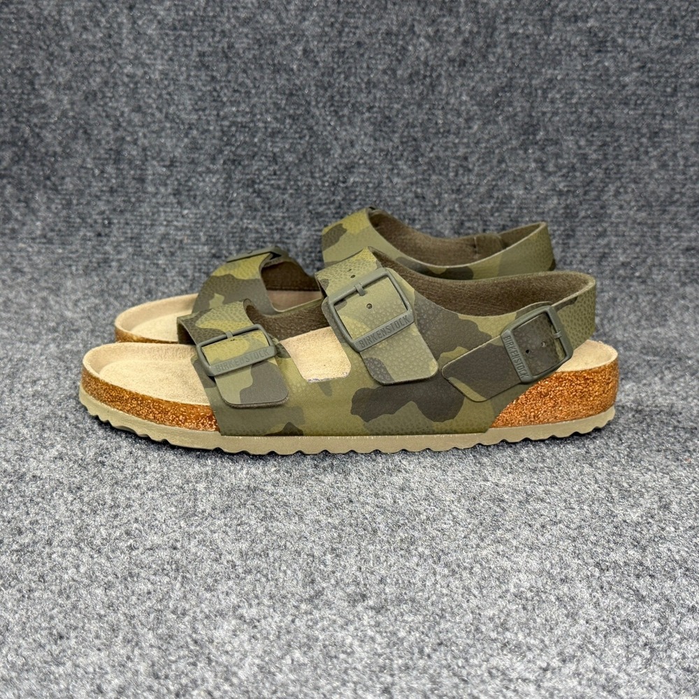 Birkenstock Milano Sandals Men's 9 Desert Soil Camouflage Green Soft Footbed - Picture 4 of 11